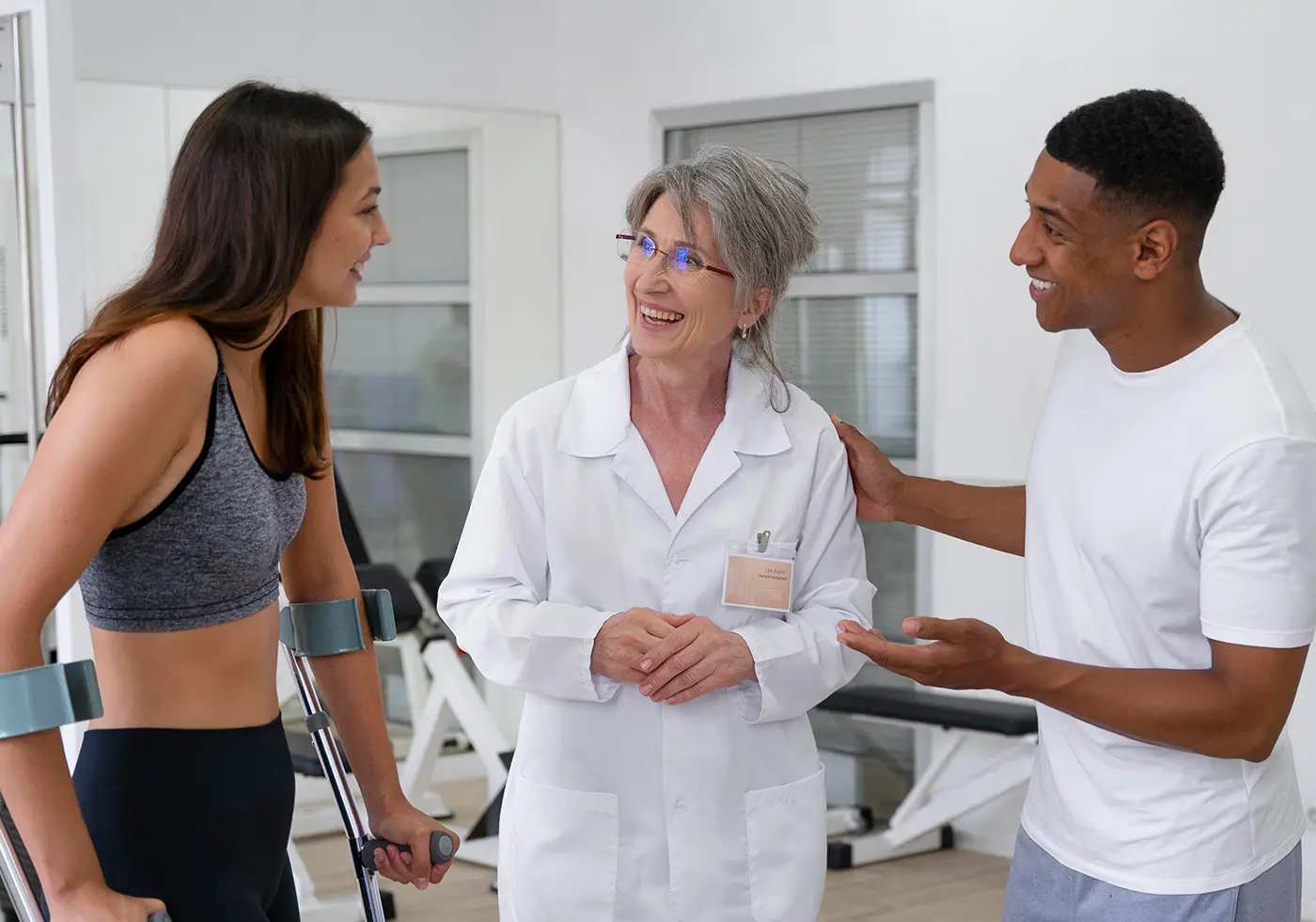 Physiotherapy group team consultation